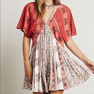 FREE PEOPLE WILD WORLD MINI DRESS SZ M